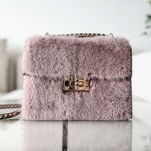 Rare Valentino Garavani Mink Fur Rockstud Shoulder Bag